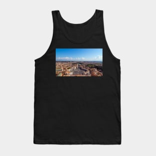 Copy of Rome, Italy. Famous Saint Peter's Square in Vatican and aerial view of the city. Tank Top